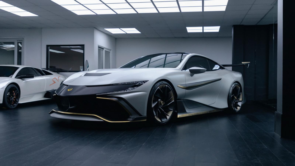 Phía trước của hypercar Naran Phía trước của hypercar Naran