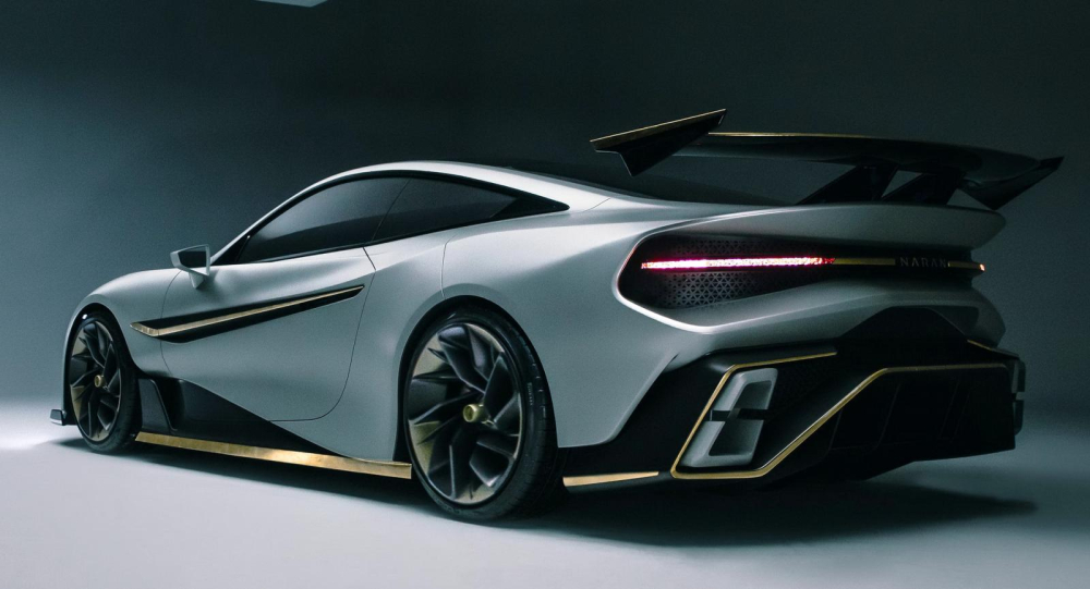 Phía sau của hypercar Naran Phía sau của hypercar Naran