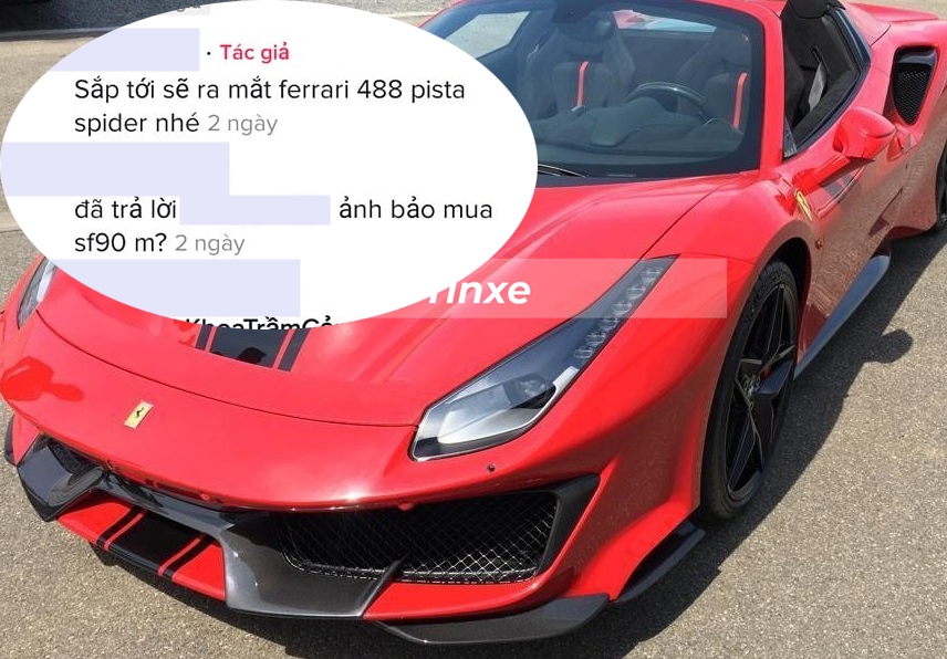 Trước đó một người được cho quen biết với doanh nhân Hoàng Kim Khánh đã tiết lộ sắp quay video Ferrari 488 Pista Spider