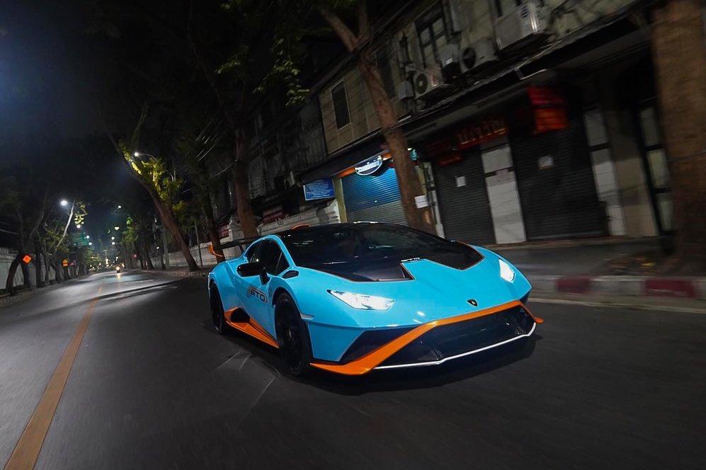 Lamborghini Huracan STO trên đường phố không xe cộ tại Thái Lan khiến dân tình nước này thích thú