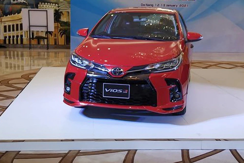 Toyota Vios 2021 xuất hiện trong một sự kiện nội bộ. Toyota Vios 2021 xuất hiện trong một sự kiện nội bộ.