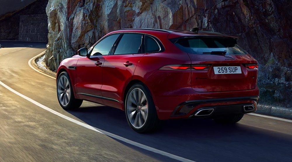 Tổng quan phía đuôi xe Jaguar F-Pace Tổng quan phía đuôi xe Jaguar F-Pace