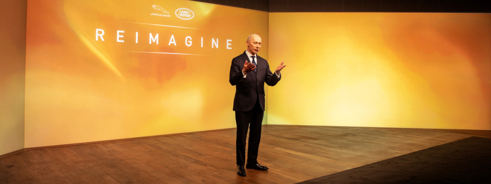 ông Thierry Bolloré - CEO Jaguar Land Rover - chia sẻ về chiến dịch Reimage của Jaguar Land Rover. ông Thierry Bolloré - CEO Jaguar Land Rover - chia sẻ về chiến dịch Reimage của Jaguar Land Rover.