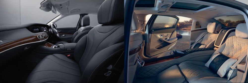Nội thất bọc da của S Class Nội thất bọc da của S Class