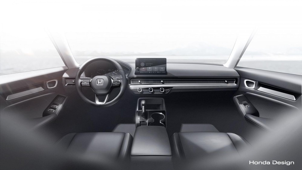 Hình ảnh nội thất của Civic 2022 do hãng Honda tung ra Hình ảnh nội thất của Civic 2022 do hãng Honda tung ra