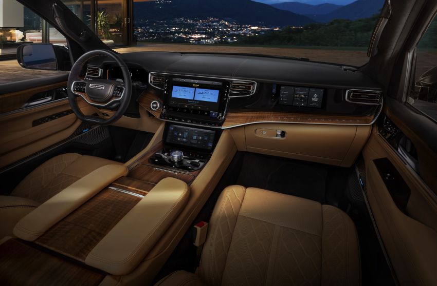 Nội thất của Jeep Grand Wagoneer 2022 Nội thất của Jeep Grand Wagoneer 2022