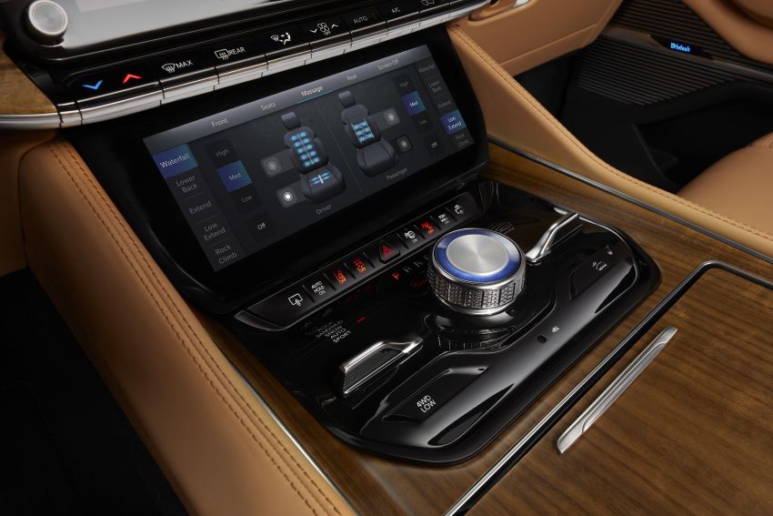 Màn hình cảm ứng chỉnh điều hòa của Jeep Grand Wagoneer 2022 Màn hình cảm ứng chỉnh điều hòa của Jeep Grand Wagoneer 2022