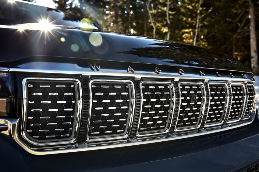 Lưới tản nhiệt của Jeep Grand Wagoneer 2022 Lưới tản nhiệt của Jeep Grand Wagoneer 2022