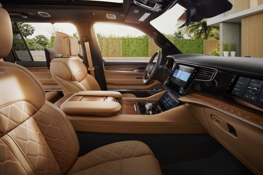 Ghế trước của Jeep Grand Wagoneer 2022 Ghế trước của Jeep Grand Wagoneer 2022
