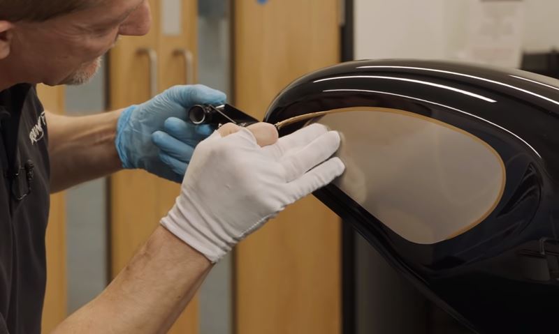 Sự tỉ mỉ và chính xác đến từ từng chi tiết trên chiếc xe Triumph