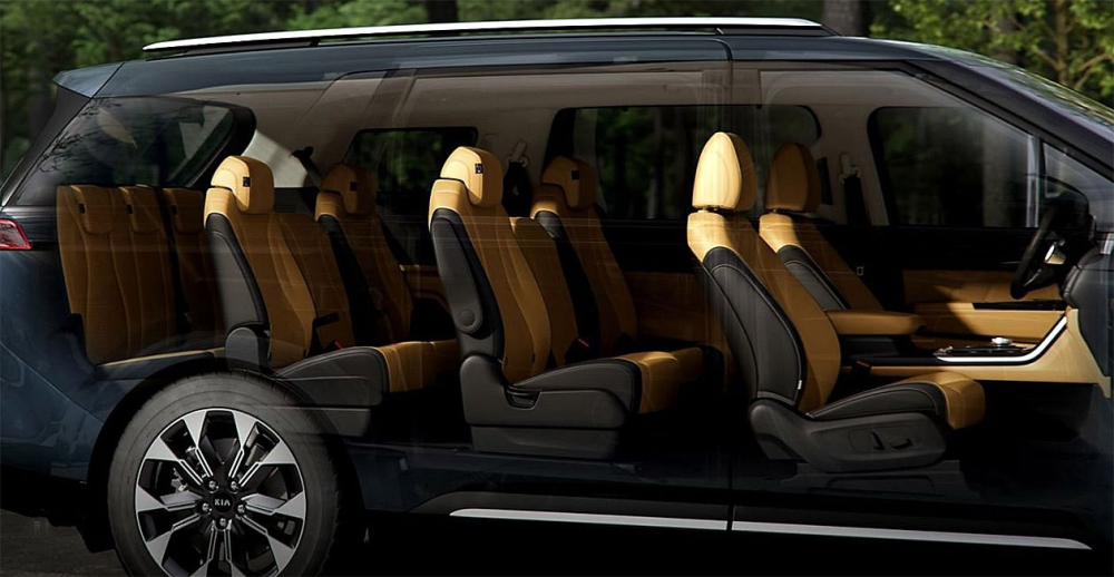 Khác với Sedona tại Việt Nam, Kia Carnival 2021 tại xứ sở chùa Vàng có cấu hình 4 hàng ghế với 11 chỗ ngồi. Khác với Sedona tại Việt Nam, Kia Carnival 2021 tại xứ sở chùa Vàng có cấu hình 4 hàng ghế với 11 chỗ ngồi.