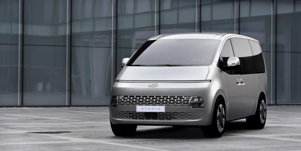 Thiết kế đầu xe của Hyundai Staria 2021 bản cấp thấp Thiết kế đầu xe của Hyundai Staria 2021 bản cấp thấp