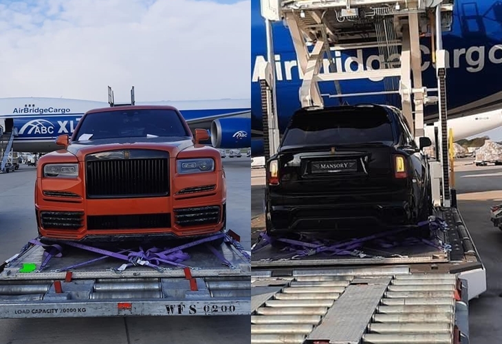 Cặp đôi Rolls-Royce Cullinan độ Mansory xuất hiện ở sân bay tại Bỉ thu hút sự chú ý của giới mê xe Maroc