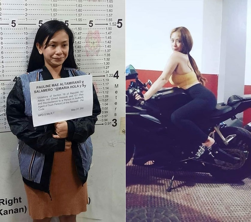 Nữ người mẫu bị cảnh sát bắt giữ Nữ người mẫu bị cảnh sát bắt giữ