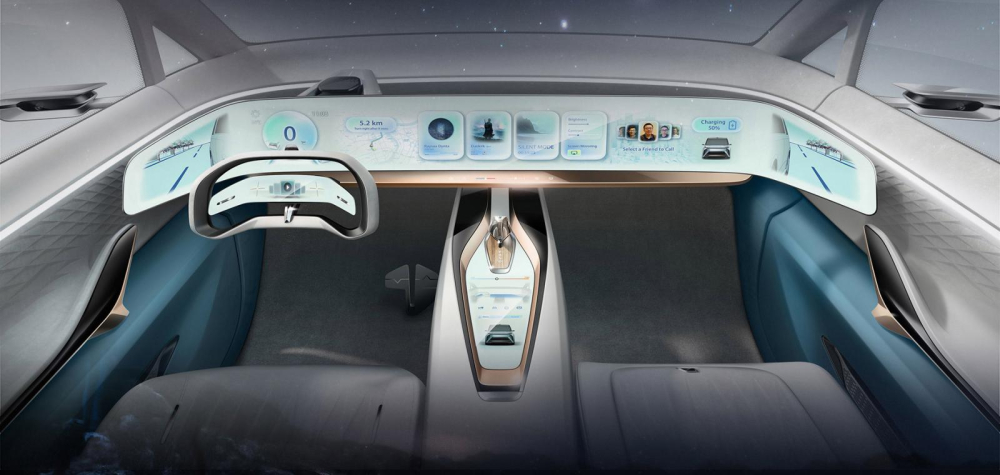 Nội thất với màn hình tràn viền của Maxus MIFA Nội thất với màn hình tràn viền của Maxus MIFA