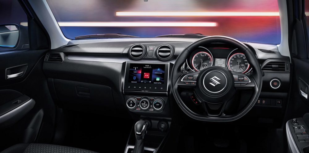 Nội thất của Suzuki Swift 2021. Nội thất của Suzuki Swift 2021.