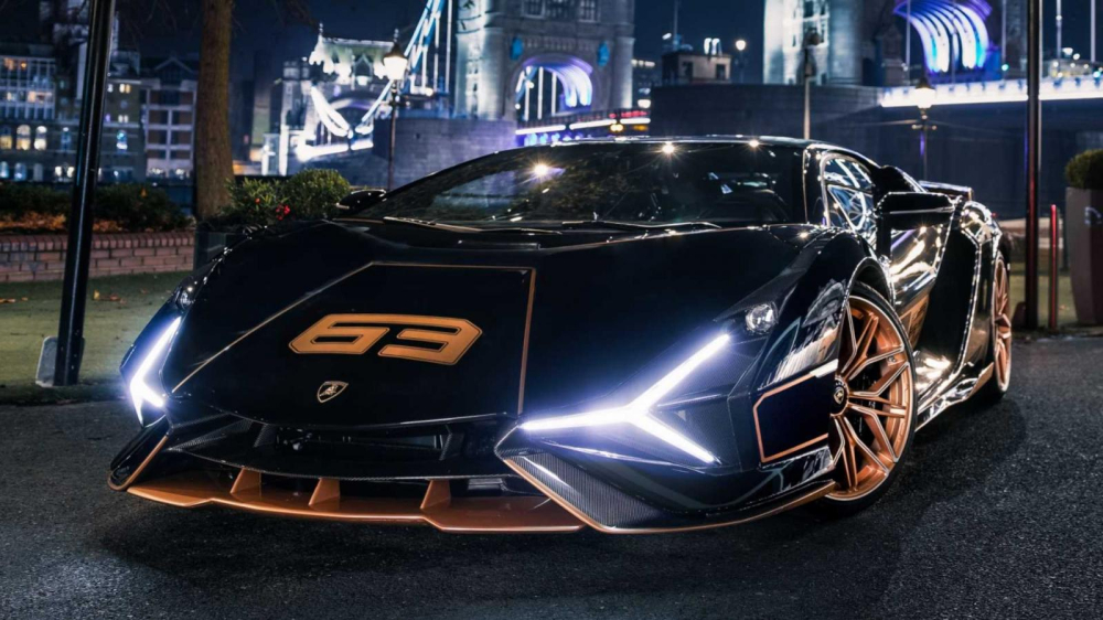 3 trên tổng số 63 chiếc siêu xe Lamborghini Sian sẽ được phân phối ở Anh