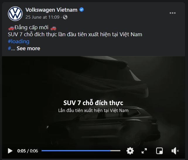 Trên fanpage của Volkswagen Việt Nam đã hé lộ về sự xuất hiện của một mẫu SUV mới. Trên fanpage của Volkswagen Việt Nam đã hé lộ về sự xuất hiện của một mẫu SUV mới.