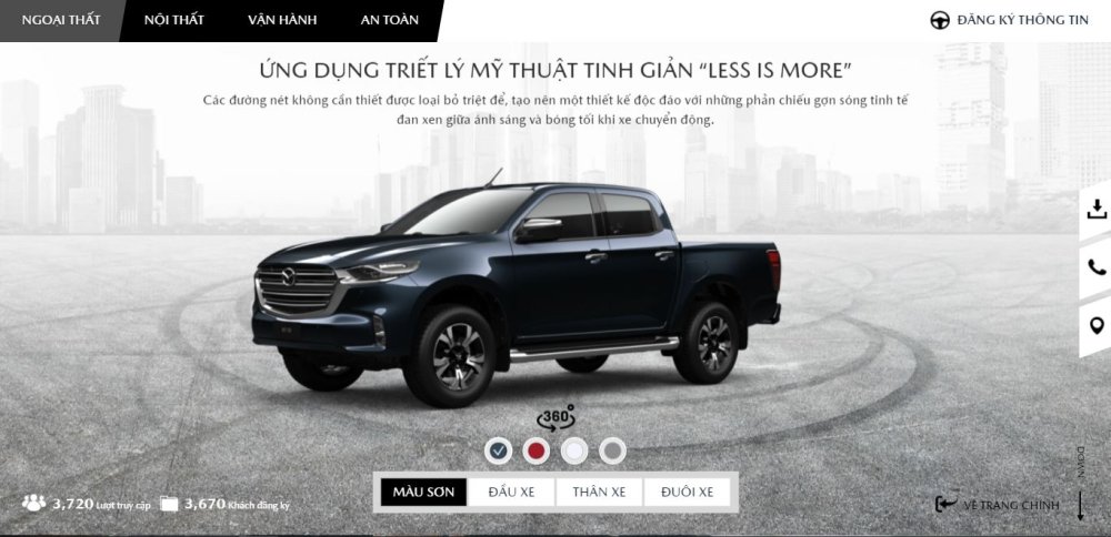 Thông tin về Mazda BT-50 2021 đã xuất hiện trên trang chủ của hãng. Thông tin về Mazda BT-50 2021 đã xuất hiện trên trang chủ của hãng.