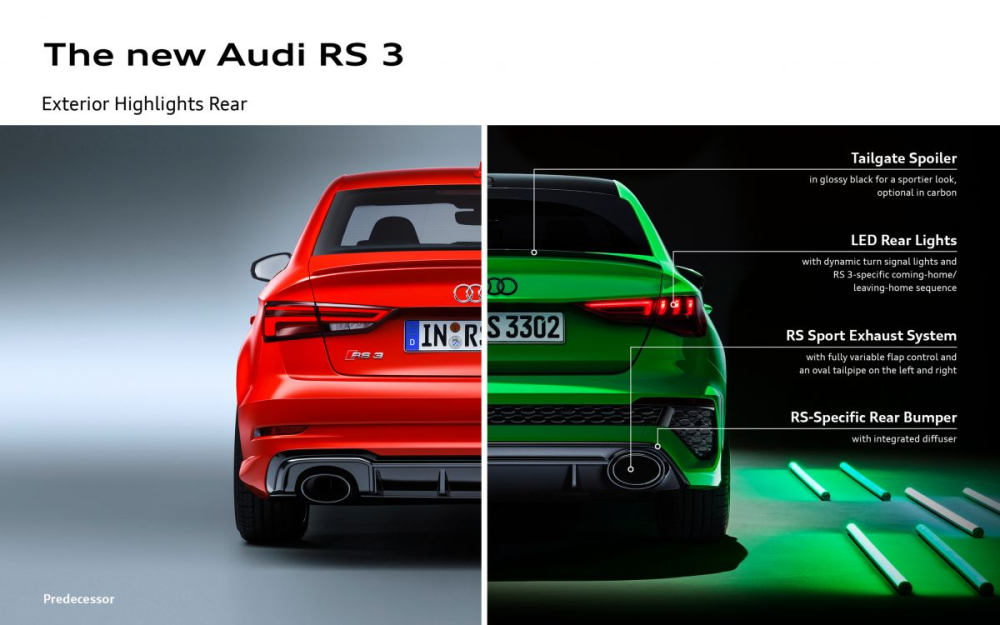 Audi RS3 Sportback và Audi RS3 Sedan 2021