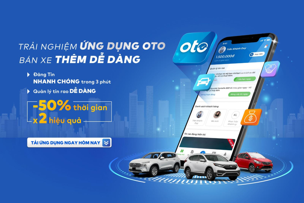 Phiên bản điện thoại của oto.com.vn với nhiều tính năng ưu việt cho các nhà kinh doanh xe chuyên nghiệp. Phiên bản điện thoại của oto.com.vn với nhiều tính năng ưu việt cho các nhà kinh doanh xe chuyên nghiệp.
