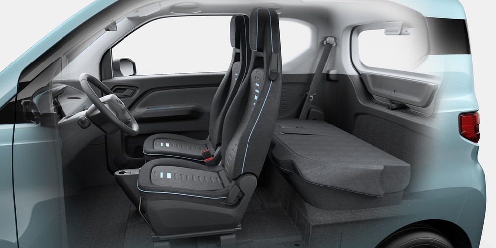 Nội thất bên trong Wuling Hongguang Mini EV Nội thất bên trong Wuling Hongguang Mini EV