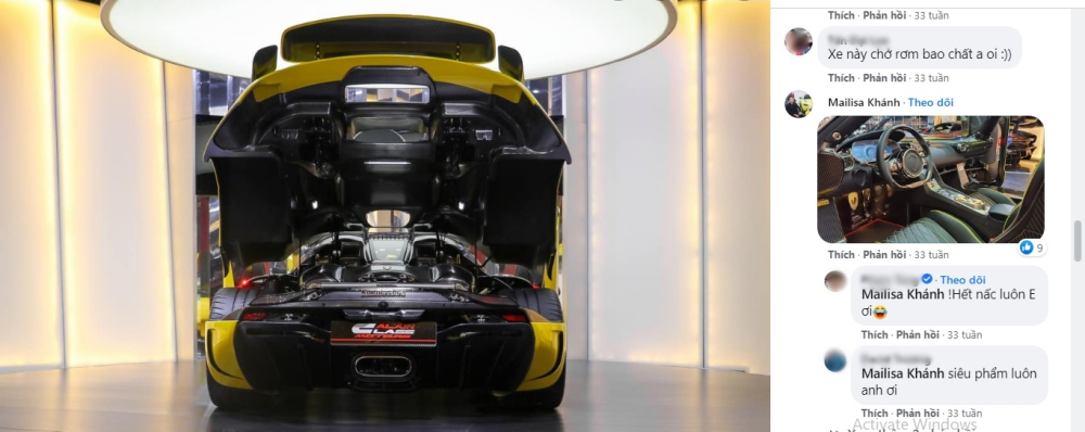 Nhưng vào tháng 12 của năm 2020, chiếc xe Koenigsegg Regera của đại lý Ain Class Motors ở Dubai mới là nhân vật lần đầu được bạn thân Hoàng Kim Khánh chia sẻ và doanh nhân này cũng bình luận bằng tấm ảnh nội thất xe Nhưng vào tháng 12 của năm 2020, chiếc xe Koenigsegg Regera của đại lý Ain Class Motors ở Dubai mới là nhân vật lần đầu được bạn thân Hoàng Kim Khánh chia sẻ và doanh nhân này cũng bình luận bằng tấm ảnh nội thất xe