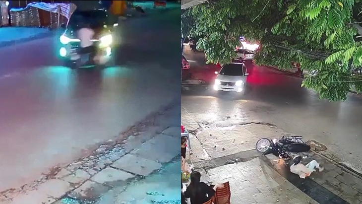 2 vụ va chạm của xe máy với ô tô sang đường 2 vụ va chạm của xe máy với ô tô sang đường