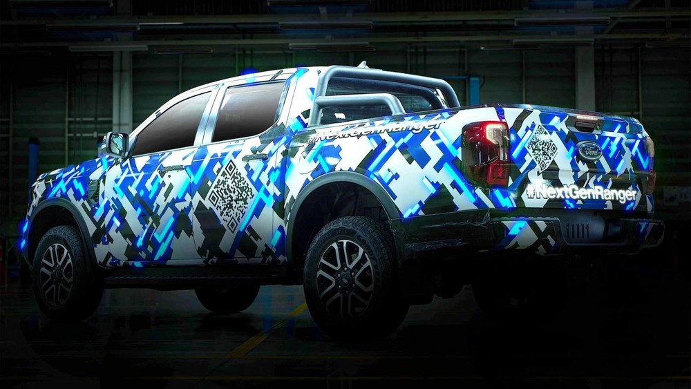 Ford Ranger 2022 nhìn từ đằng sau Ford Ranger 2022 nhìn từ đằng sau