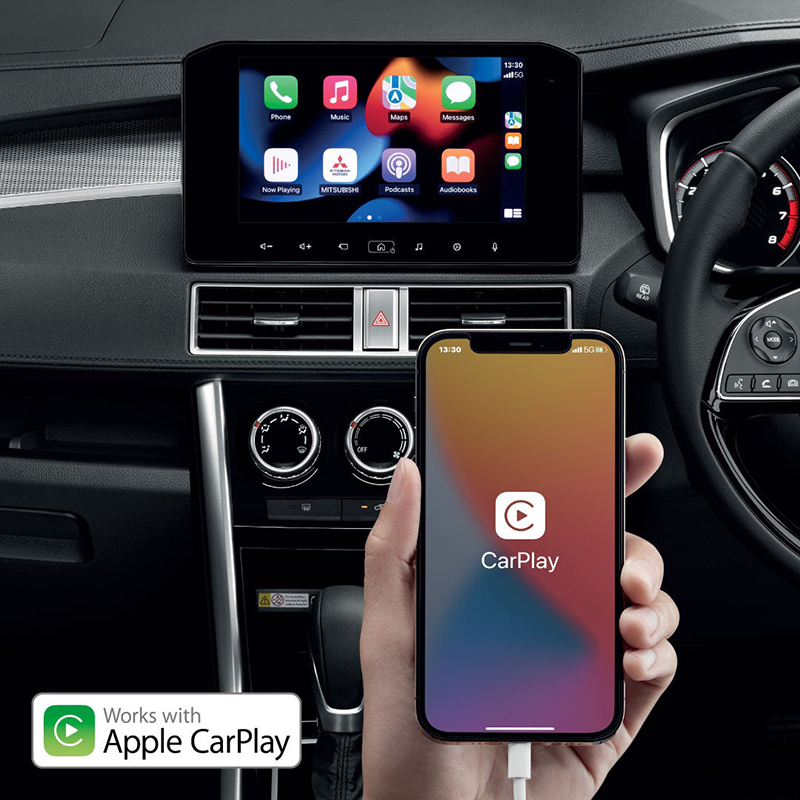 Màn hình trung tâm của Mitsubishi Xpander Special Edition hỗ trợ Apple CarPlay và Android Auto Màn hình trung tâm của Mitsubishi Xpander Special Edition hỗ trợ Apple CarPlay và Android Auto