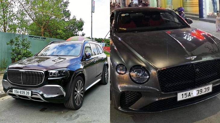 Cặp xe siêu sang biển thần tài nhỏ của doanh nhân Hải Phòng Cặp xe siêu sang biển thần tài nhỏ của doanh nhân Hải Phòng
