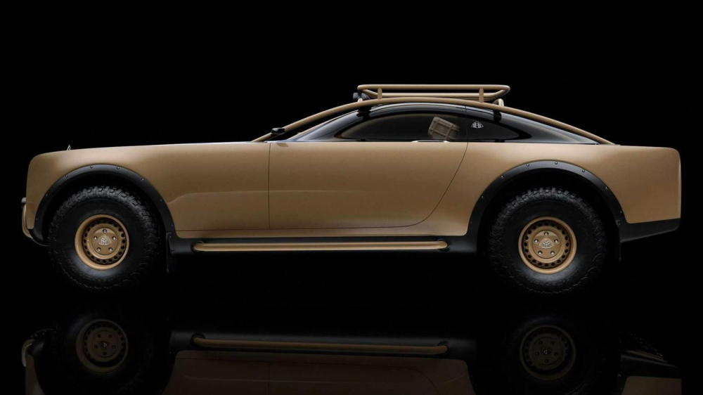 Phía bên của mẫu concept Project Maybach Phía bên của mẫu concept Project Maybach