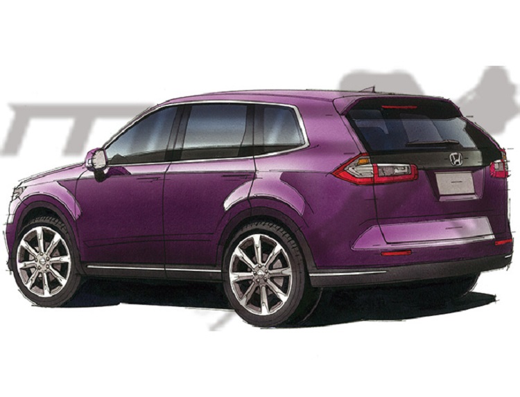 Hình ảnh phác họa mẫu SUV mới mà hãng Honda đang phát triển Hình ảnh phác họa mẫu SUV mới mà hãng Honda đang phát triển