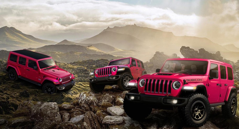 Jeep Wrangler sơn màu hồng bán chạy như tôm tươi