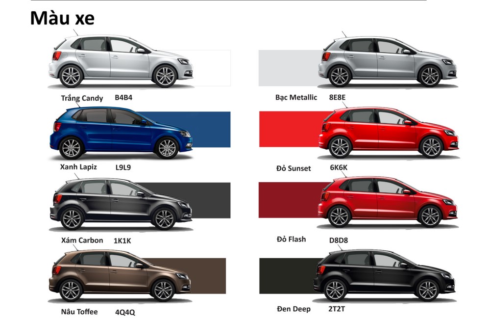 Opcione boje Volkswagen Pola