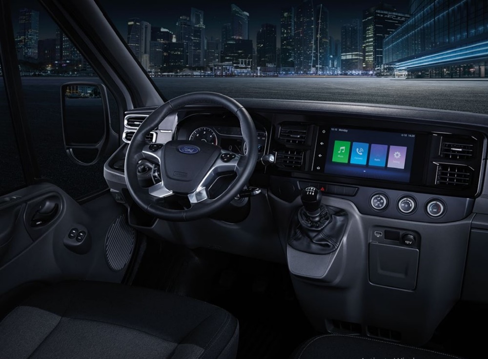 Khoang lái bên trong xe Ford Transit 2022. Khoang lái bên trong xe Ford Transit 2022.