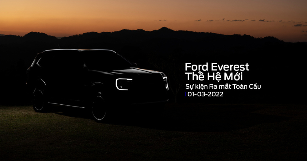 Ford Everest thế hệ mới chính thức được chốt lịch ra mắt