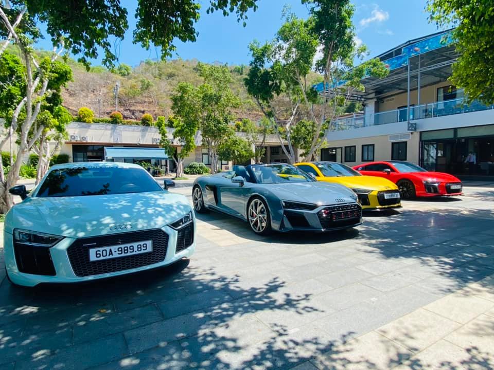 Bộ tứ Audi R8 tụ họp tại Vũng Tàu, R8 V10 Spyder 2021 đầu tiên về Việt Nam là điểm nhấn