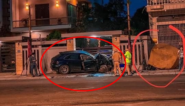 Hiện trường vụ tai nạn xe Porsche Macan Hiện trường vụ tai nạn xe Porsche Macan