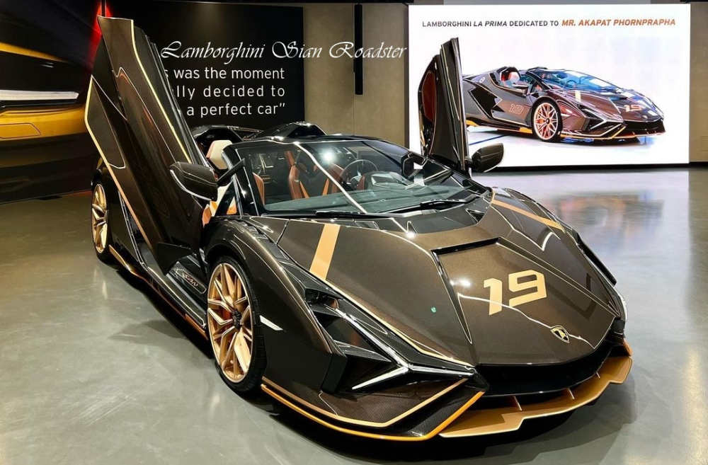 Đại gia Thái Lan tậu siêu phẩm Lamborghini Sian Roadster chỉ có 19 chiếc  trên thế