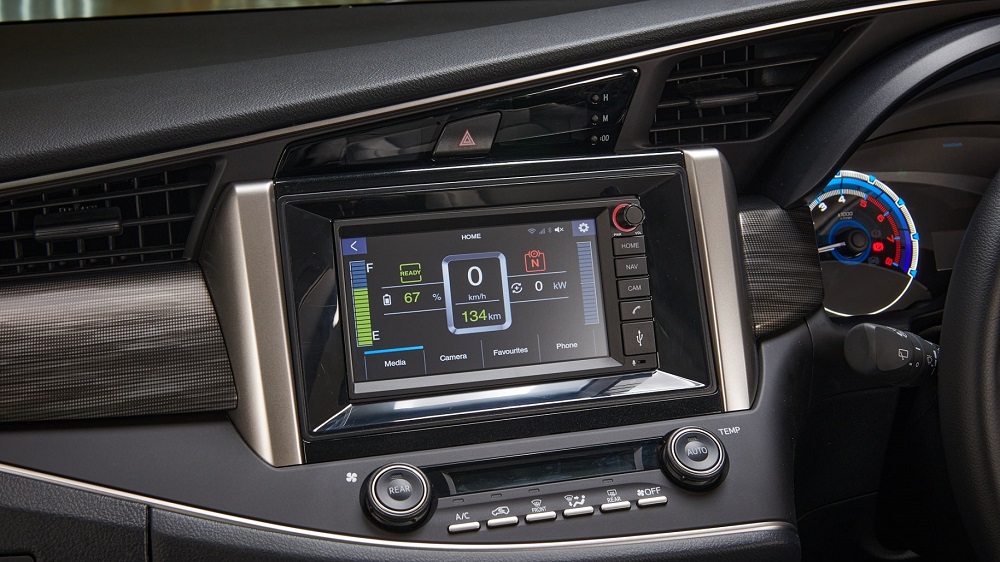 Màn hình thông tin giải trí của Toyota Innova EV Màn hình thông tin giải trí của Toyota Innova EV