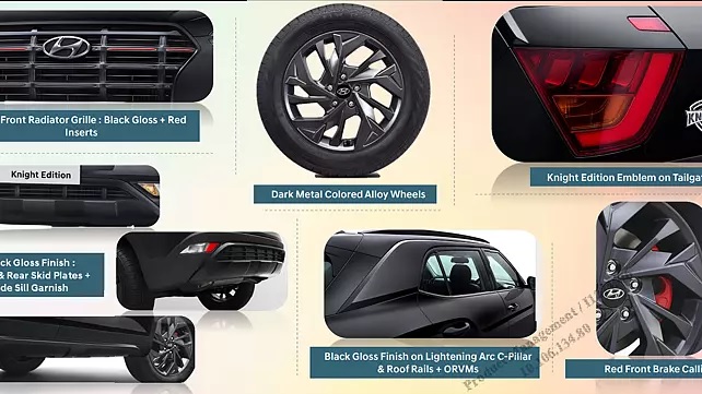 Những thay đổi ở ngoại thất của Hyundai Creta Knight Edition so với bản thường Những thay đổi ở ngoại thất của Hyundai Creta Knight Edition so với bản thường