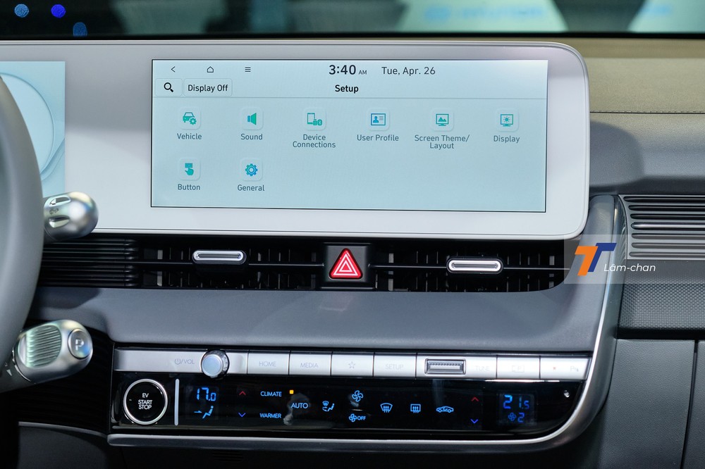 Màn hình trung tâm của Hyundai Ioniq 5 Màn hình trung tâm của Hyundai Ioniq 5
