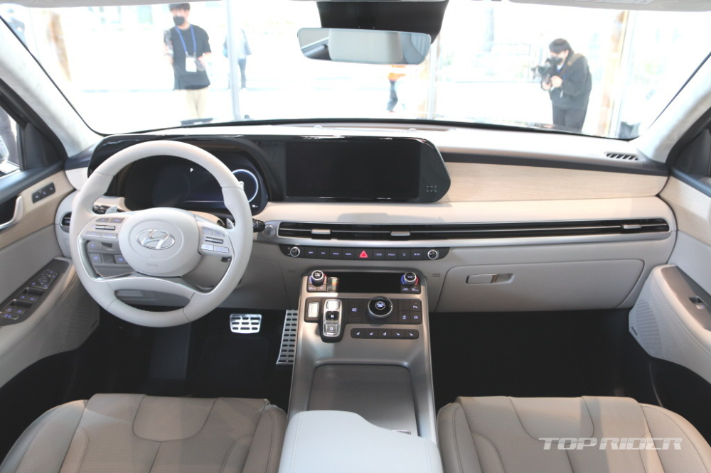 Nội thất của Hyundai Palisade 2023 tại Hàn Quốc