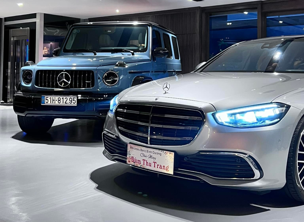 Cặp đôi Mercedes-Benz ấn tượng của Đàm Thu Trang đang sở hữu, G63 màu xanh đúng yêu thích, S450 Luxury thể hiện sự sang trọng