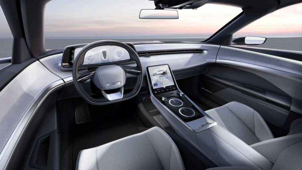 Nội thất của DeLorean Alpha-5 Nội thất của DeLorean Alpha-5