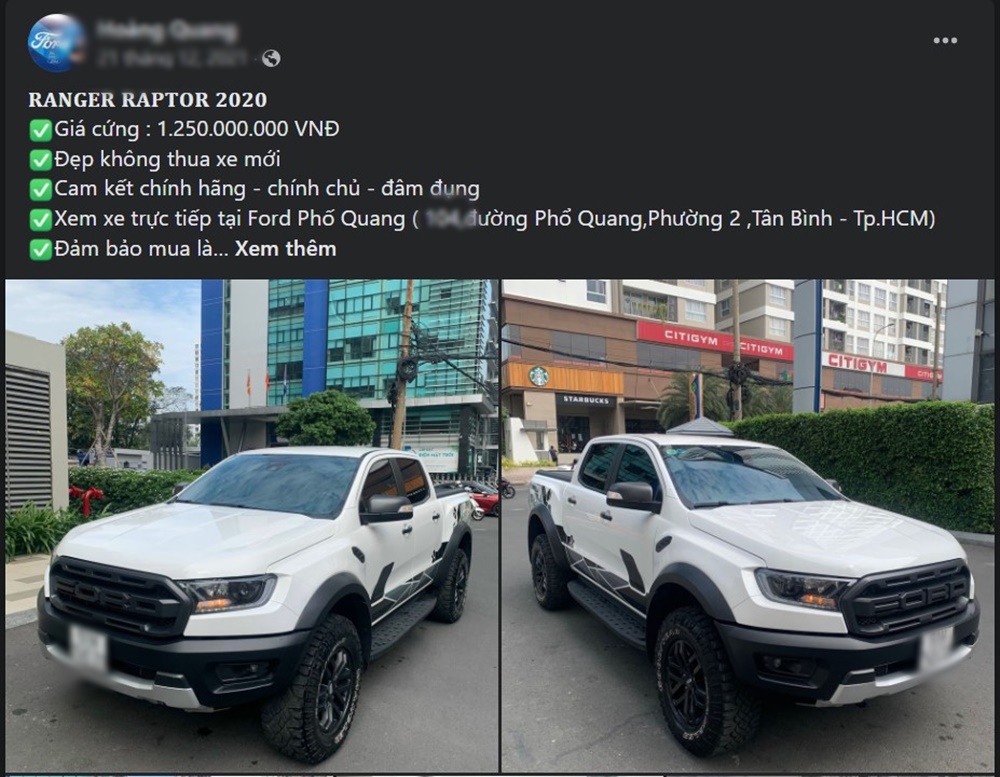 Giá xe Ranger Raptor cũ cao hơn giá niêm yết mới. Mức giá xấp xỉ bằng giá lăn bánh. Giá xe Ranger Raptor cũ cao hơn giá niêm yết mới. Mức giá xấp xỉ bằng giá lăn bánh.