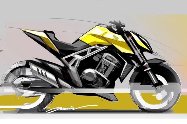 Honda tiếp tục hé lộ thiết kế môtô Hornet mới, ngoại hình như KTM Super  Duke R