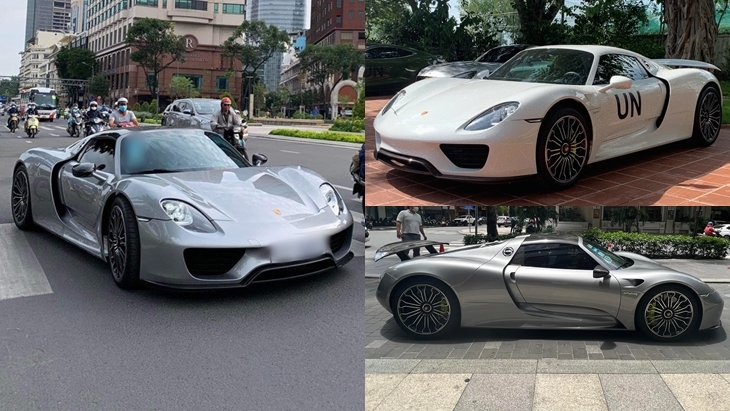 Bộ đôi siêu xe hypercar Porsche 918 Spyder của 2 doanh nhân Sài thành, đều là các anh tài trong làng sưu tập siêu xe