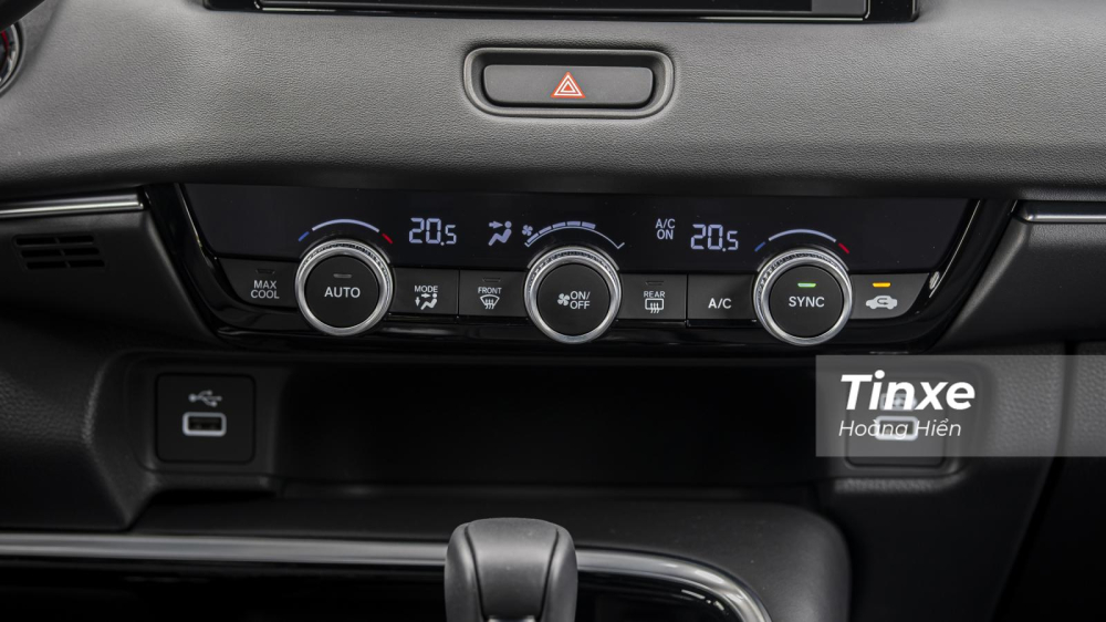 Honda HR-V RS được trang bị điều hoà tự động 2 vùng Honda HR-V RS được trang bị điều hoà tự động 2 vùng